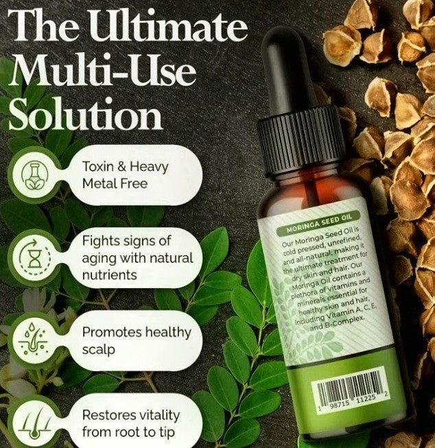 Moringa Seed Oil – Pure Cold-Pressed Virgin Oil