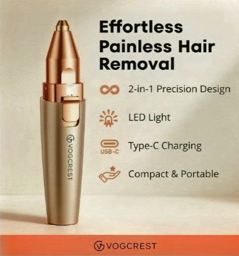 VG VOGCREST 2-in-1 Eyebrow & Facial Trimmer