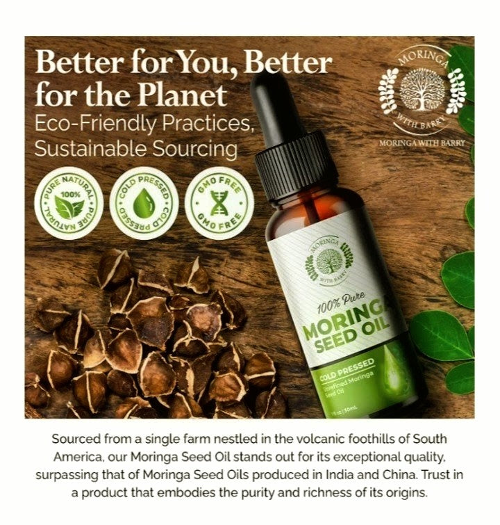 Moringa Seed Oil – Pure Cold-Pressed Virgin Oil