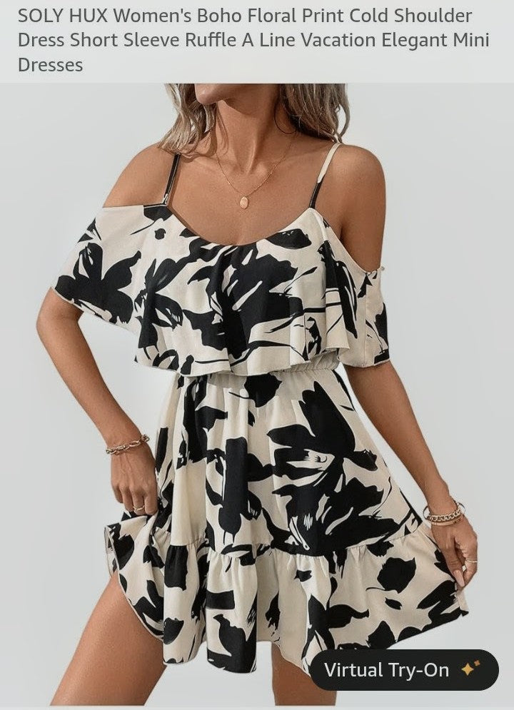 SOLY HUX Halter Mini Sundress