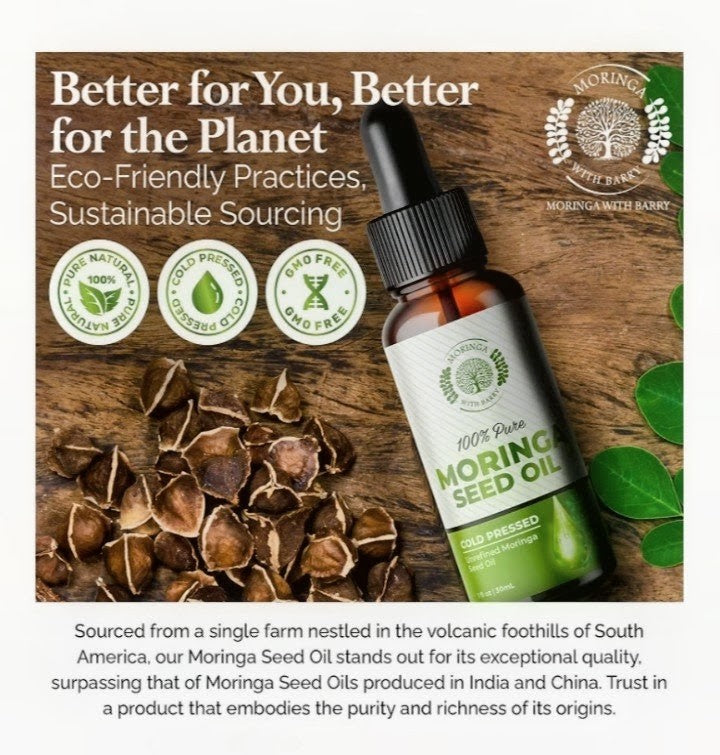 Moringa Seed Oil – Pure Cold-Pressed Virgin Oil