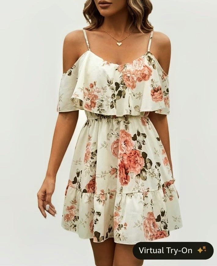 SOLY HUX Halter Mini Sundress