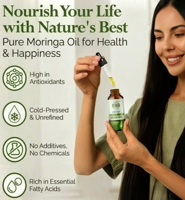 Moringa Seed Oil – Pure Cold-Pressed Virgin Oil