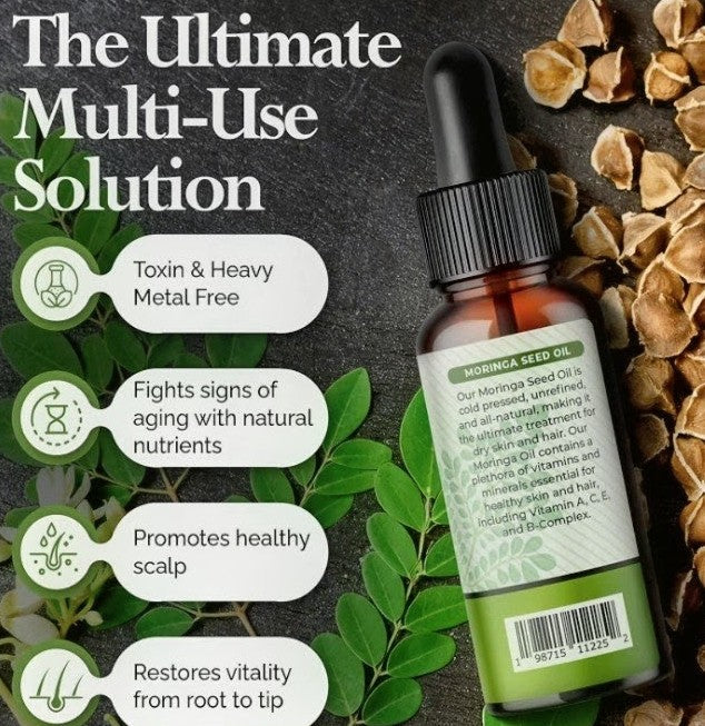 Moringa Seed Oil – Pure Cold-Pressed Virgin Oil