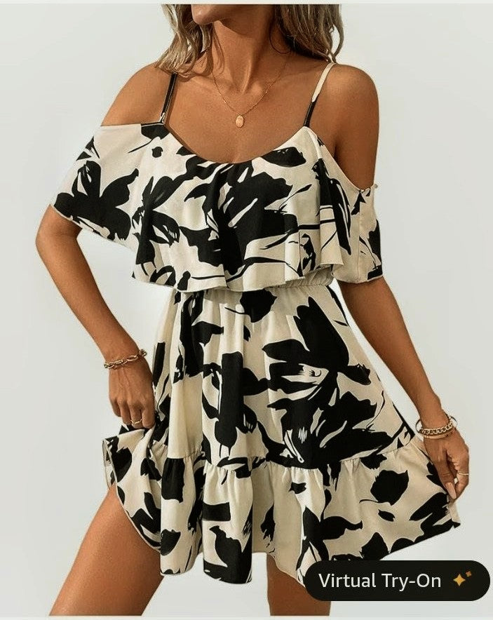 SOLY HUX Halter Mini Sundress