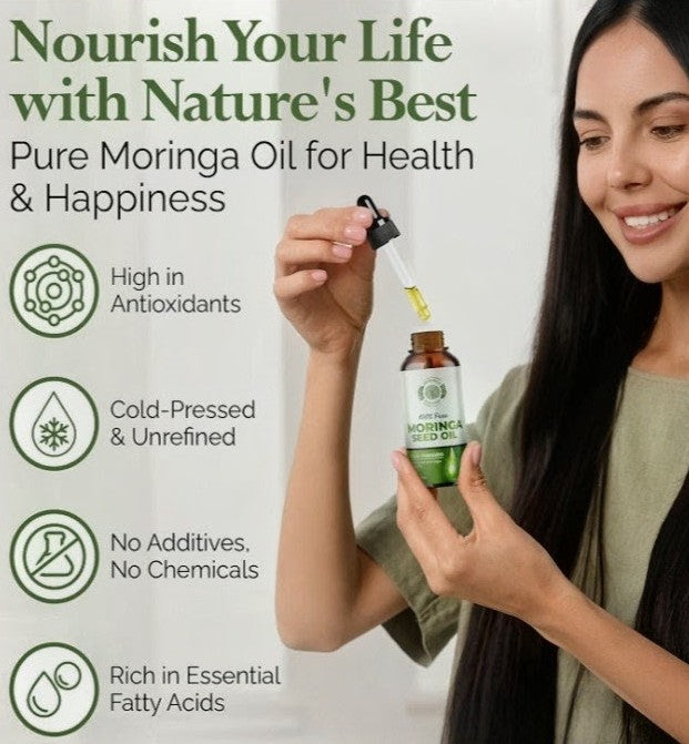 Moringa Seed Oil – Pure Cold-Pressed Virgin Oil